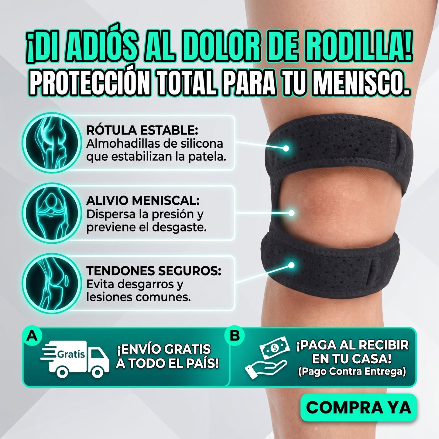 Menisquera doble negra (oferta 2x1)